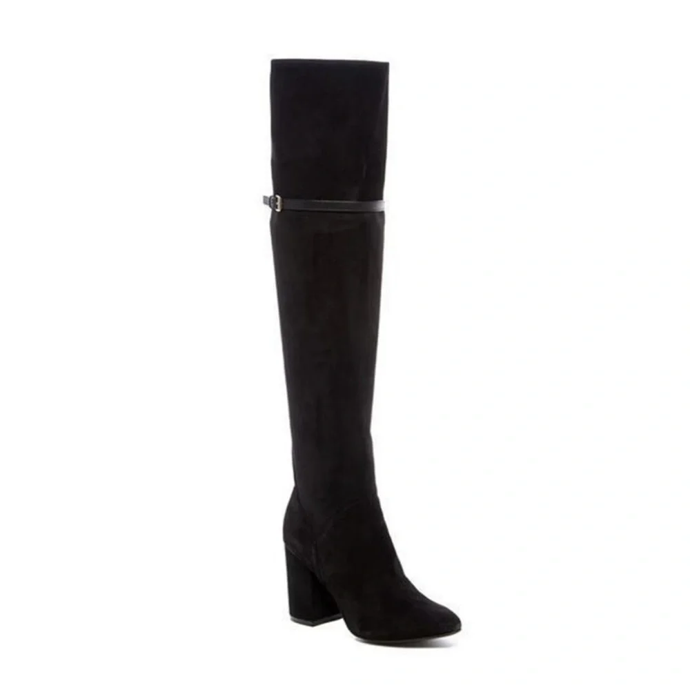 COLE HAAN | Darcia Over-the-Knee Black Suede Boot